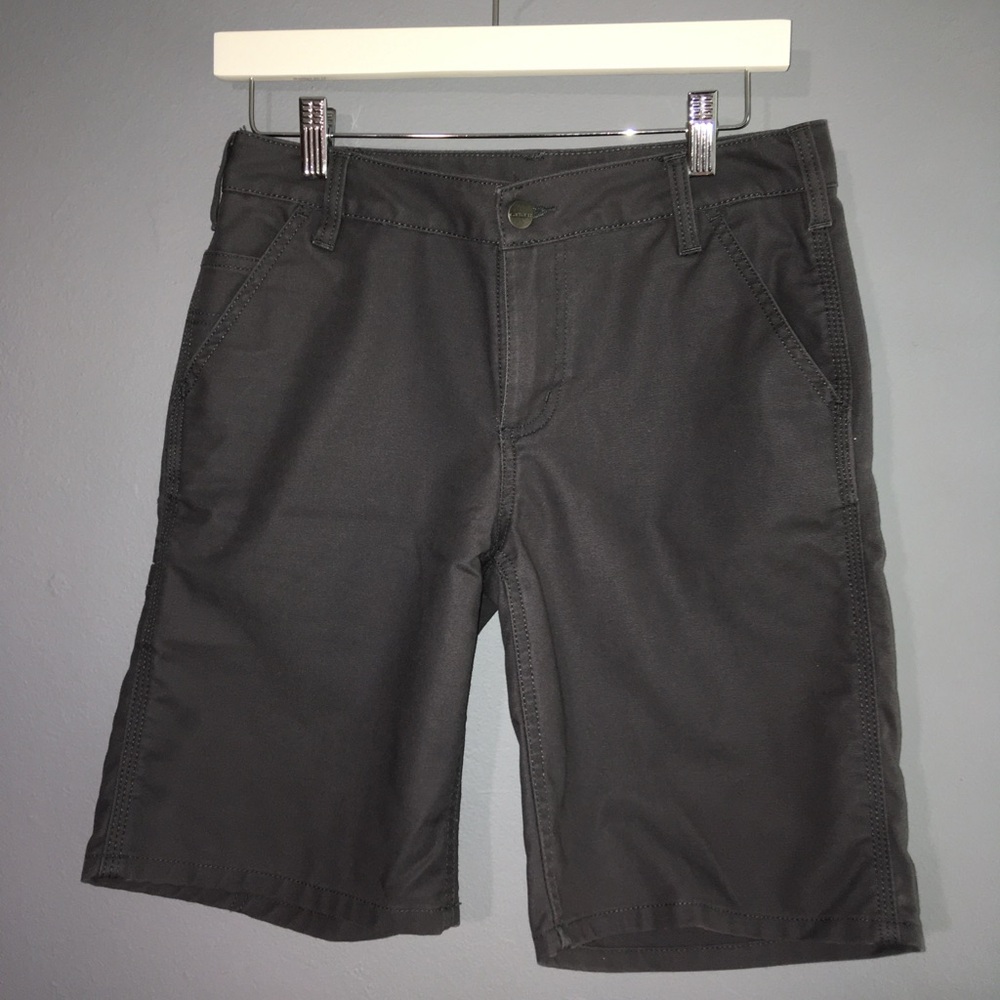 👷‍♀️ CARHARTT Womens Professional Series Rugged Flex Canvas Work Short, 2 — EUC
